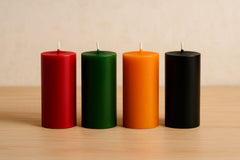 Bougies colorées