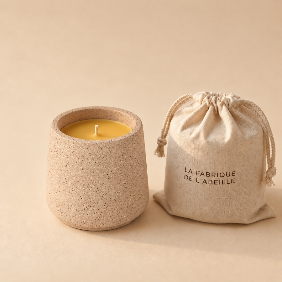 bougies en pot naturelle