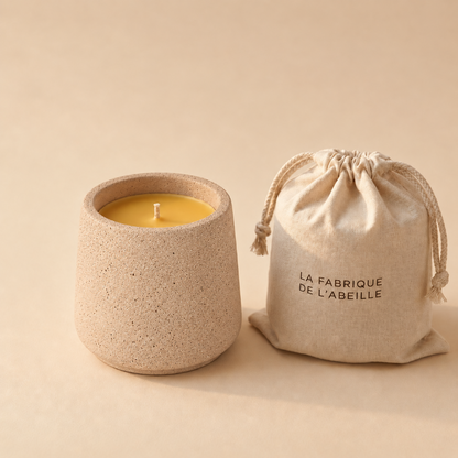 bougies en pot naturelle