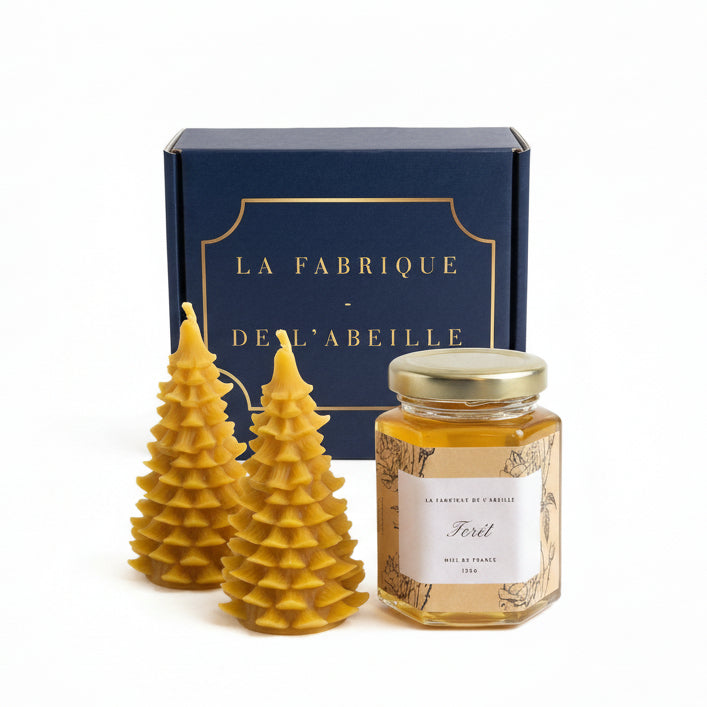 Coffret Miel et Bougie de Noël