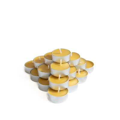 Lot de 20 bougies chauffe-plat en cire d'abeille artisanale française