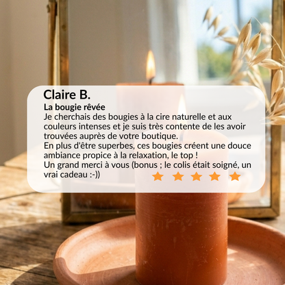 Bougie Orange (joie, créativité et confiance)