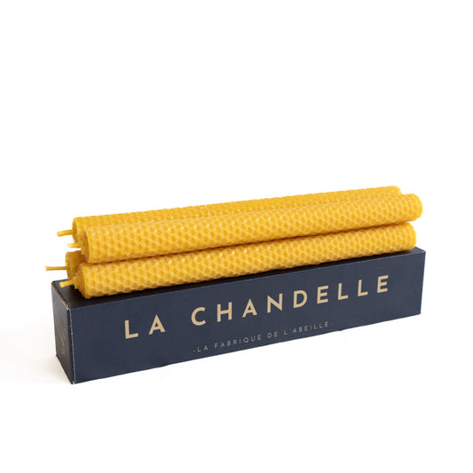 chandelle en cire d'abeille