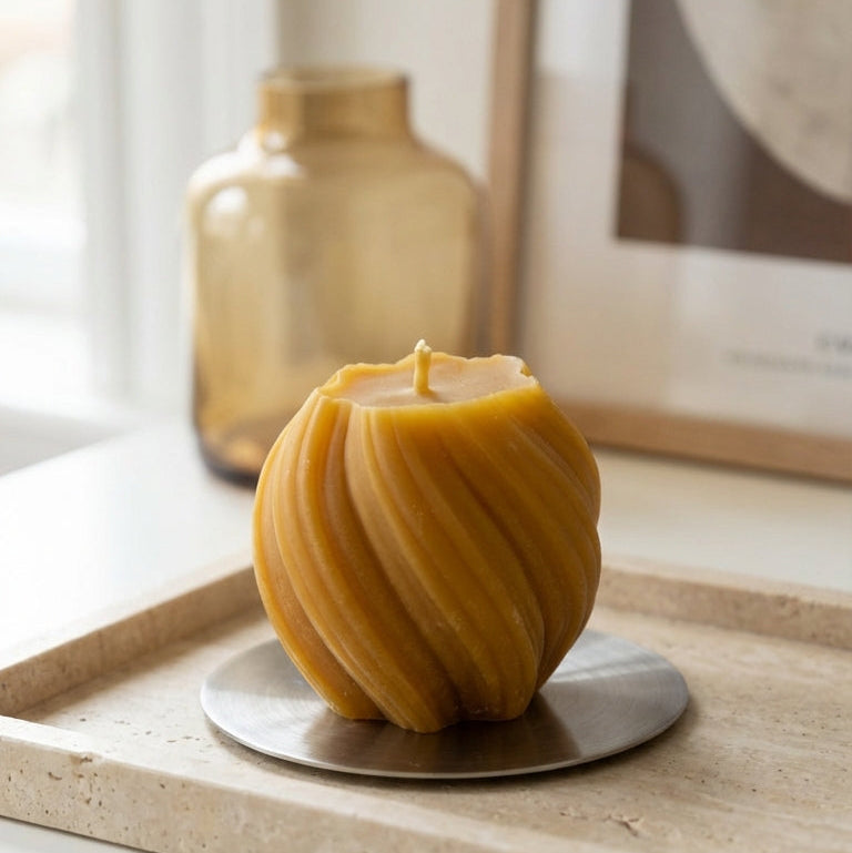 bougie spirale en cire d'abeille