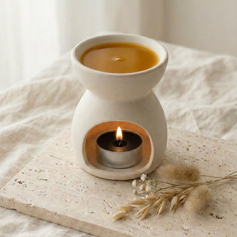 brule parfum avec chauffe plat