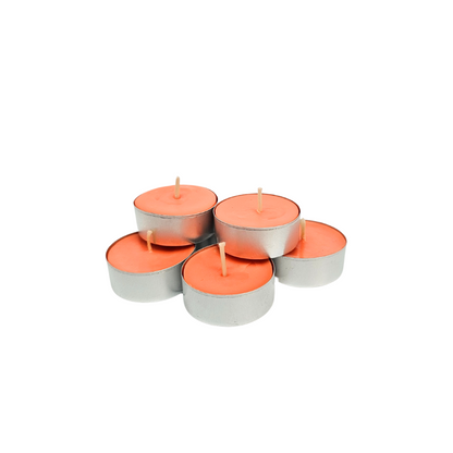 bougie chauffe plat orange