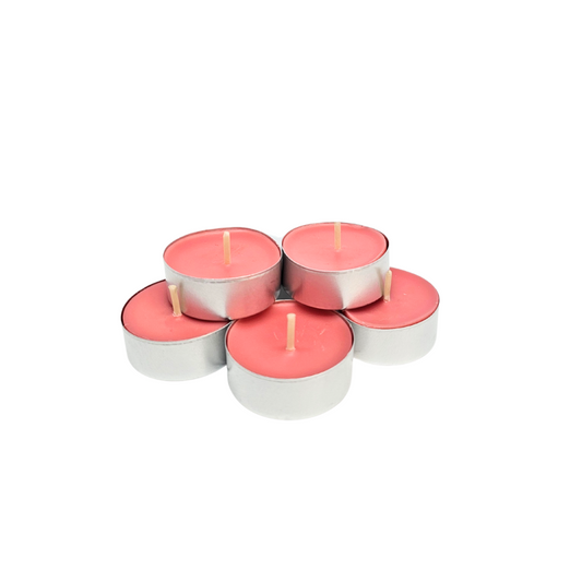 lot bougie chauffe plat rose